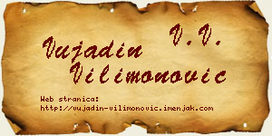 Vujadin Vilimonović vizit kartica